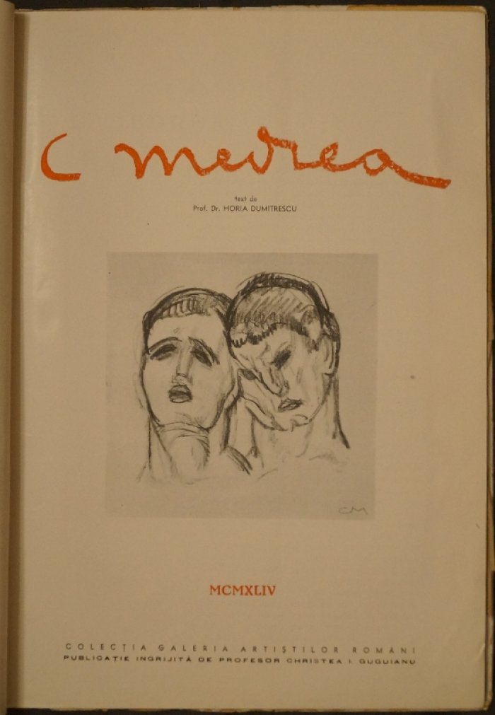 Думитреску (Dr. Horia Dumitrescu). Медреа (Cornel Medrea): серия Collectia Galereia Artistilor Romani