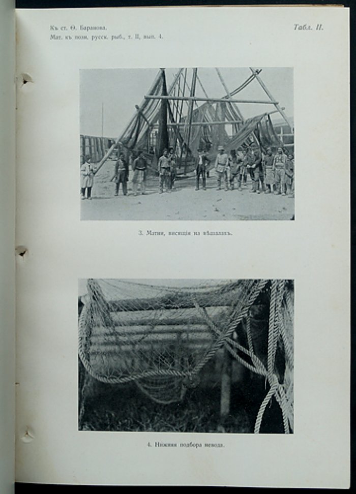 Материалы к познанию русского рыболовства. 1913. Том II, выпуск 4 (с приложениями таблиц)