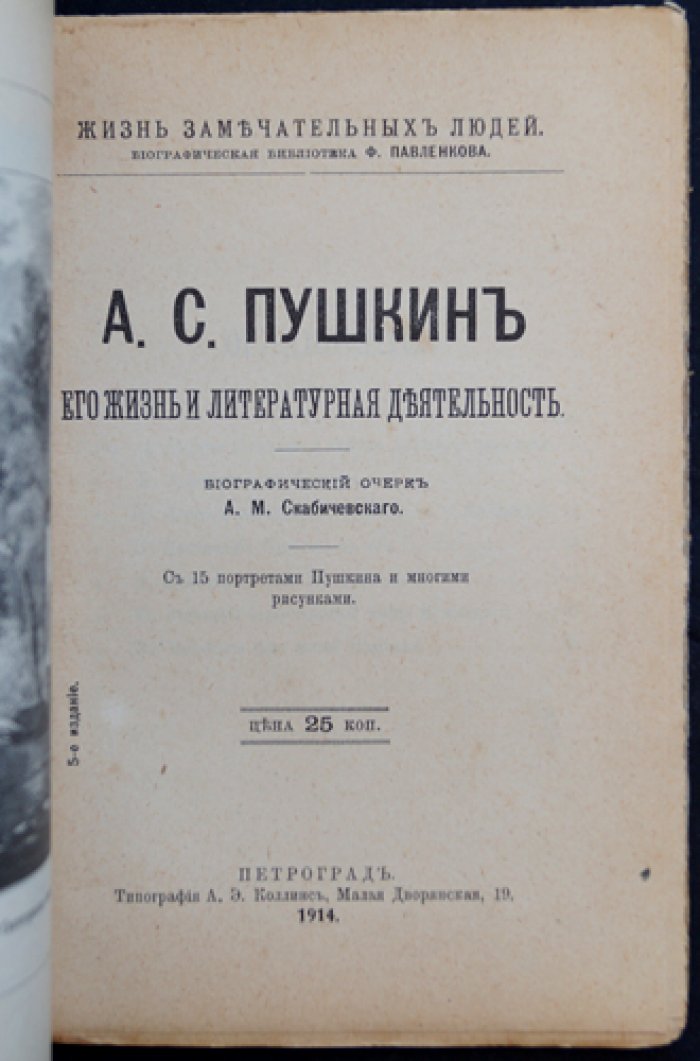 А. С. Пушкин: жизнь и литературная деятельность (биографический очерк)