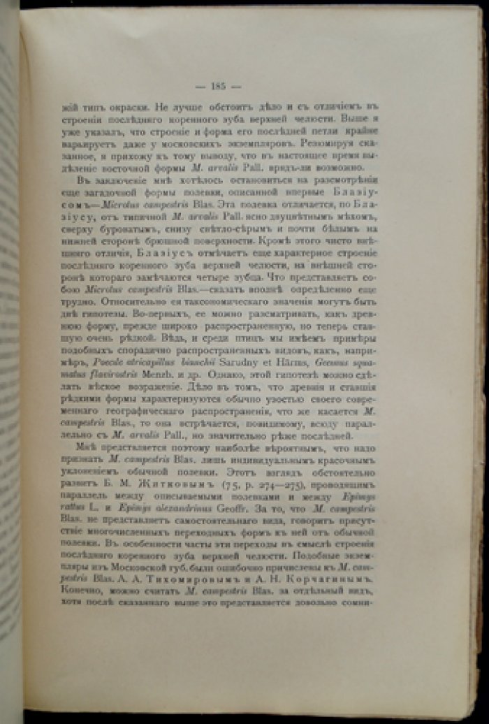 Огнев С. И. Опыт описания фауны Московской губернии. Том I. Млекопитающие Московской губернии. Часть 1: Chiroptera, Insectivora, Rodentia