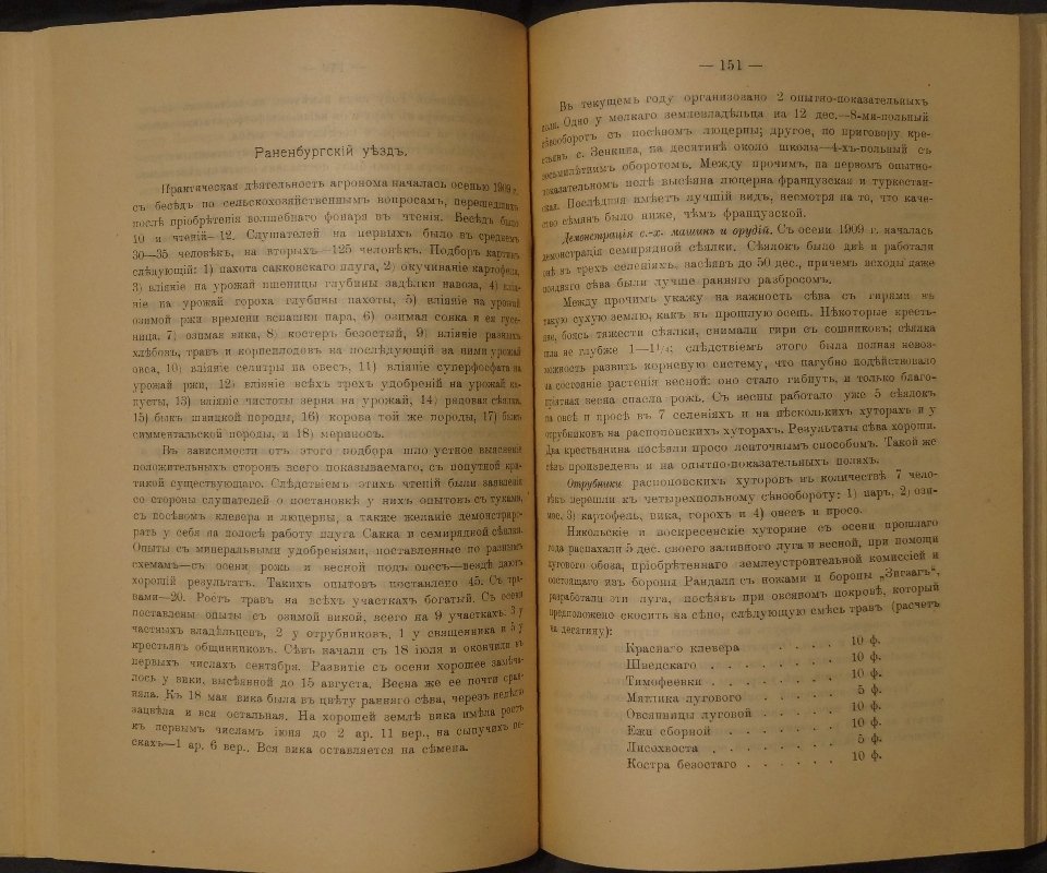 Экономический обзор Рязанской губернии за 1910 год (№ 1): сельское хозяйство, промыслы и статистические материалы