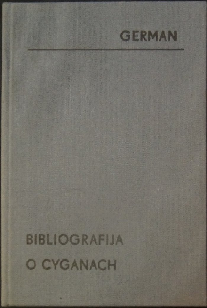Библиография о цыганах: указатель книг и статей (1780–1930)