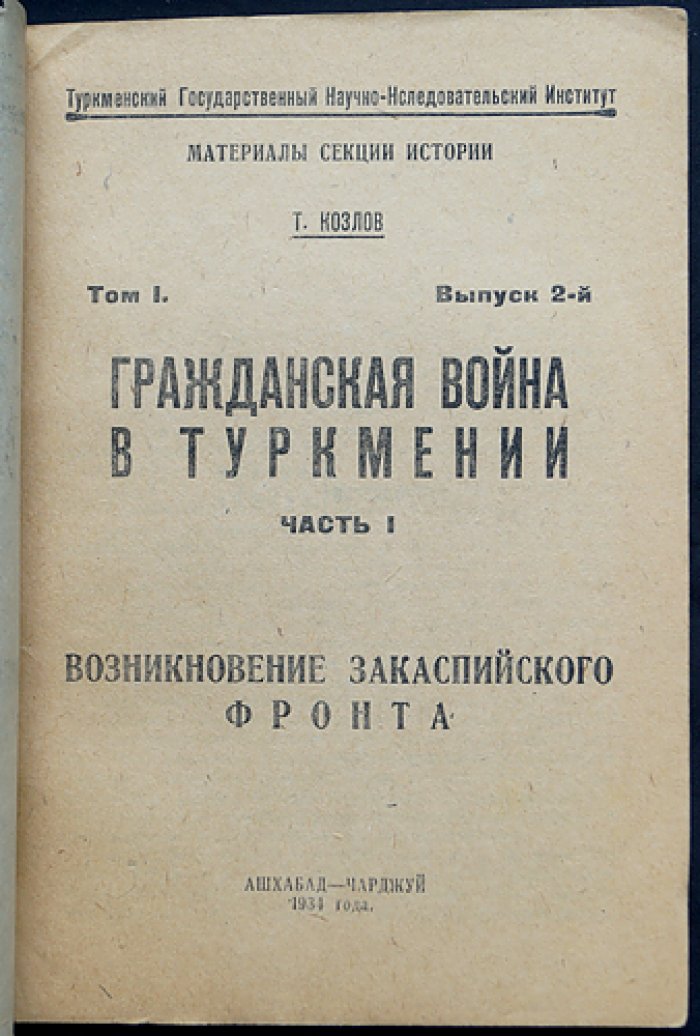 Гражданская война в Туркмении. Часть I: Возникновение Закаспийского фронта