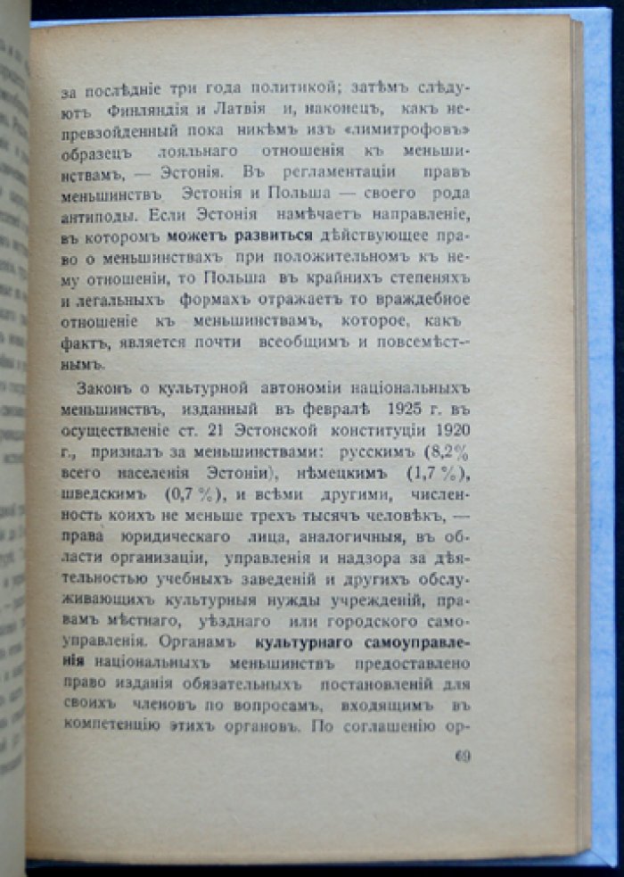 Право меньшинств: признание, источники и международная защита (1919–1920 гг.)