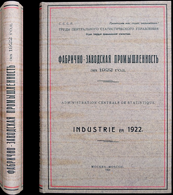 Фабрично‑заводская промышленность за 1922 год. Часть II. Труды ЦСУ: статистика по губерниям и видам производства