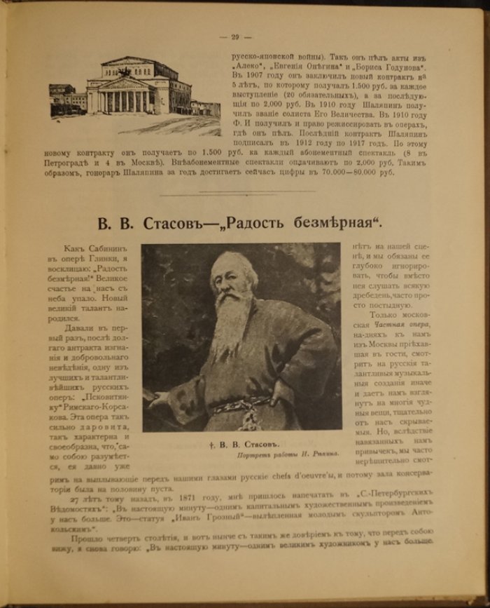 Фёдор Иванович Шаляпин: биография и сценические образы (издание журнала «Рампа и жизнь», 1915)
