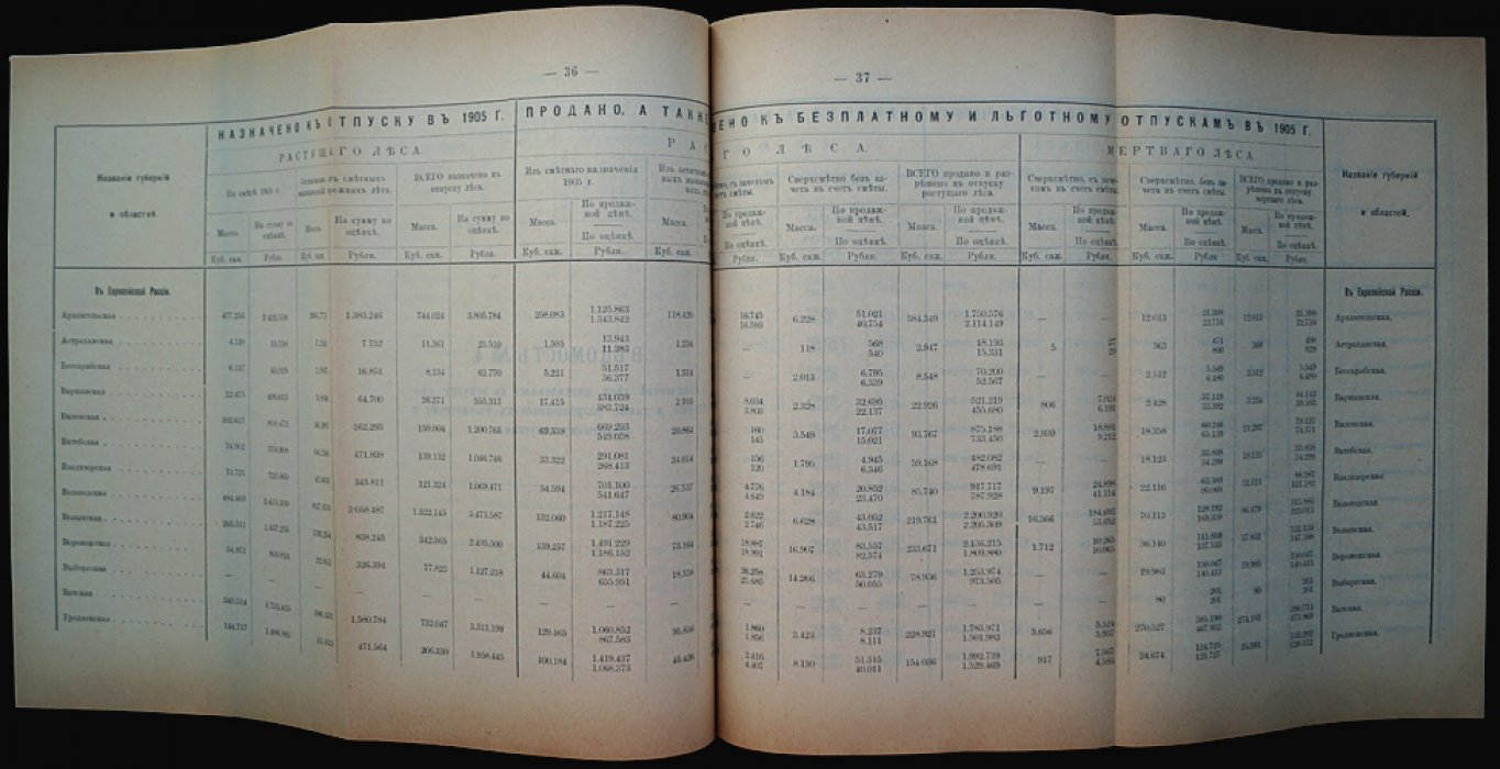 Отчет по лесному управлению за 1905 год (Лесной департамент). Законодательные распоряжения, организация управления, хозяйство лесов и лесоохранная деятельность