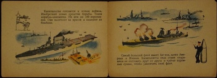 «Военный флот»: альбом о морской силе с иллюстрациями В. М. Голицына