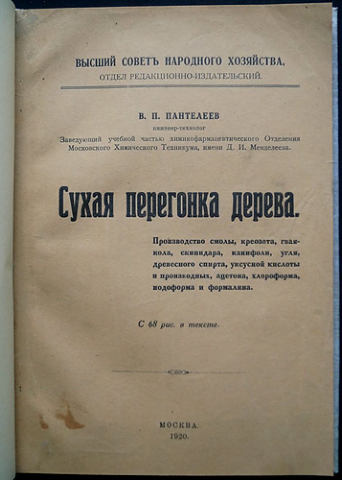 Сухая перегонка дерева. Производство смолы, креозота, скипидара и других продуктов