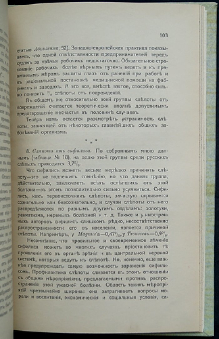 О слепоте в России. Медико-социальное исследование (1910)