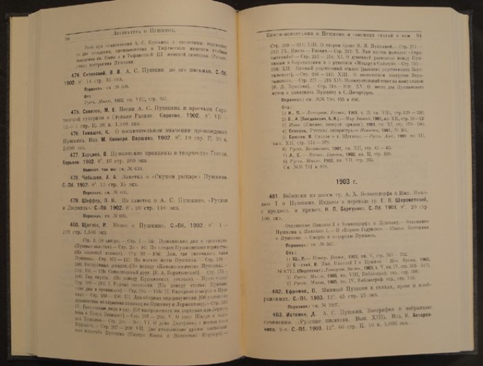 Puschkiniana (1900–1910): библиография книг и публикаций о Пушкине в России