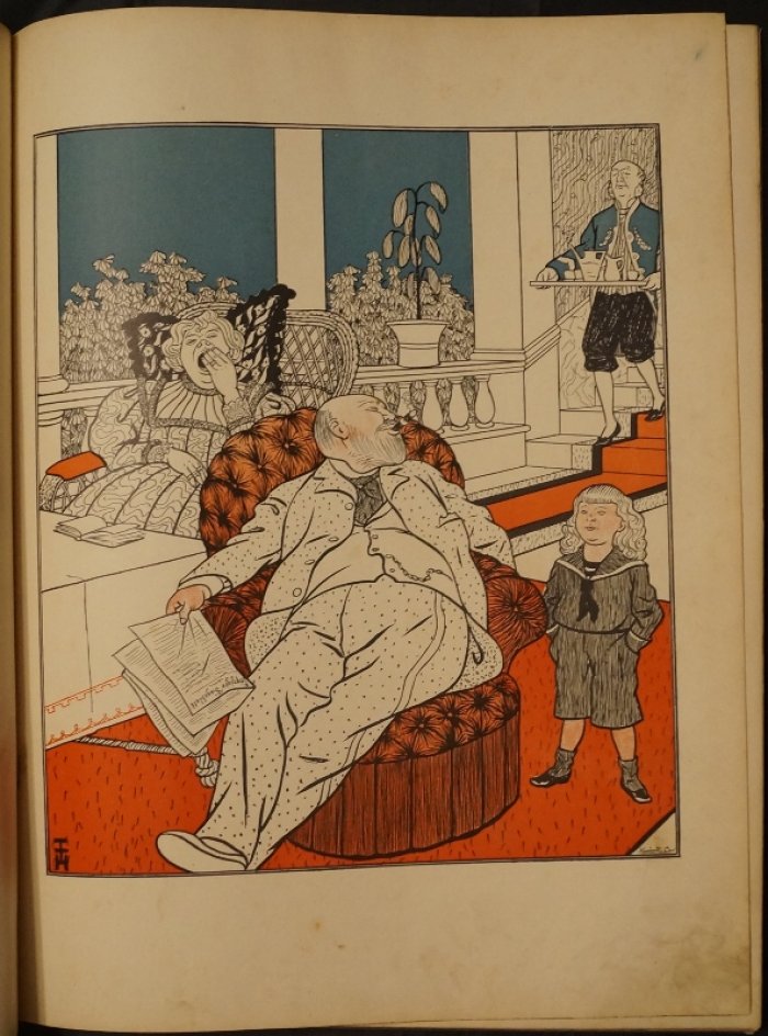 Сатирический альбом «Картины семейной жизни» Томаса Теодора Гейне (Th. Th. Heine) — 32 иллюстрации, издание 1898