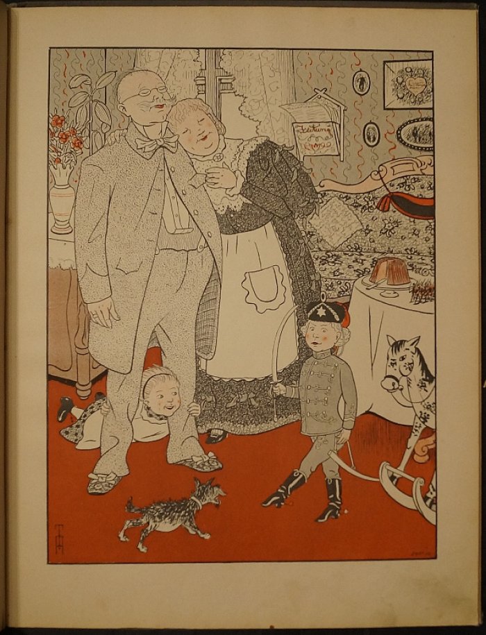 Сатирический альбом «Картины семейной жизни» Томаса Теодора Гейне (Th. Th. Heine) — 32 иллюстрации, издание 1898