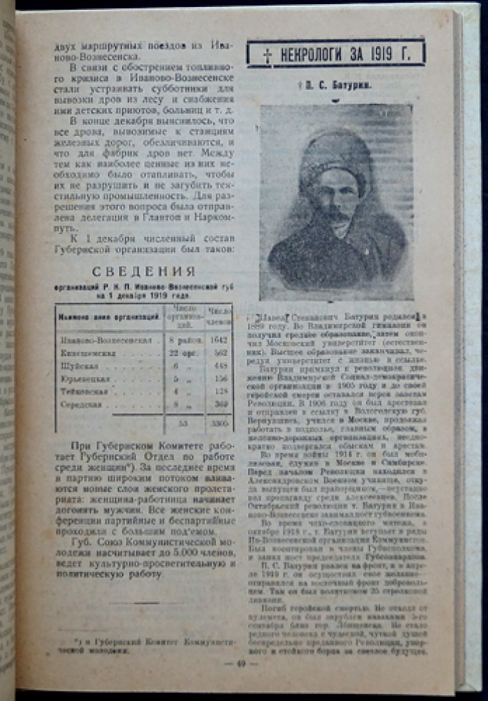 Иваново-Вознесенский губернский ежегодник (календарь-справочник) на 1920 год
