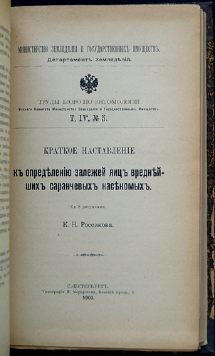 Труды бюро по энтомологии. Том IV: № 1–11 (комплект статей, 1903–1904)