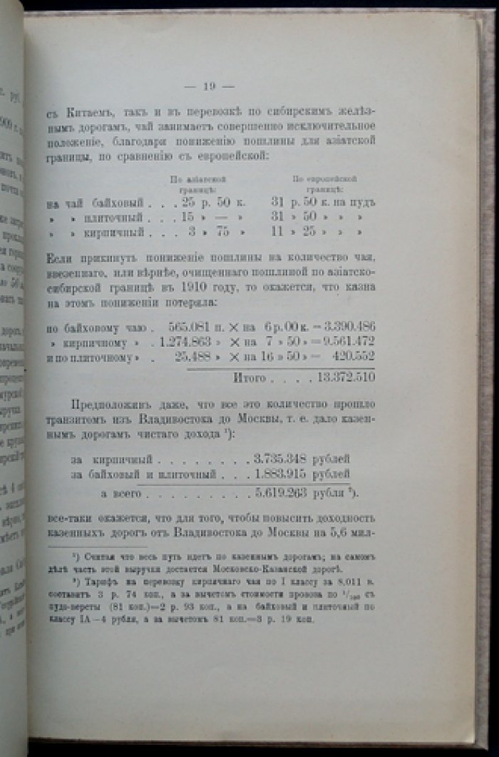 Экономическое положение Сибирской магистрали