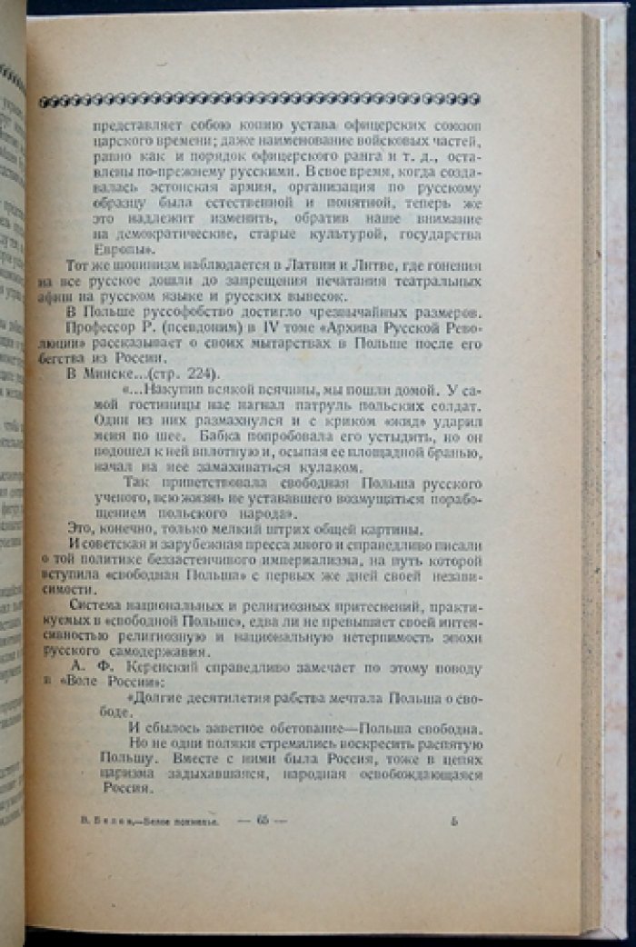 «Белое похмелье»: Русская эмиграция на распутьи