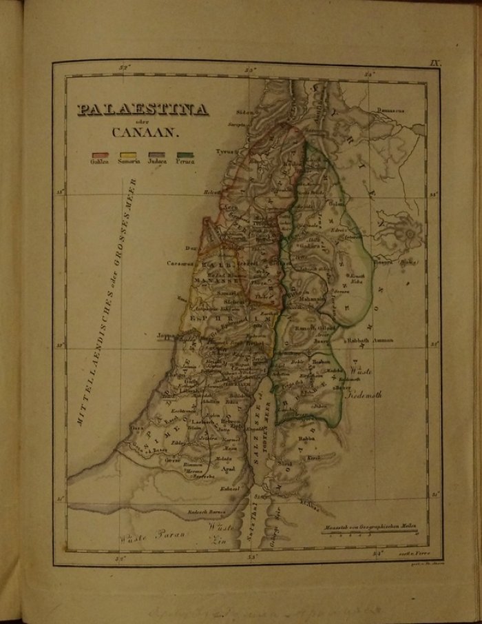 Библейский атлас по новейшим исследованиям (немецкое издание, 1832): 12 гравированных карт и пояснительные статьи