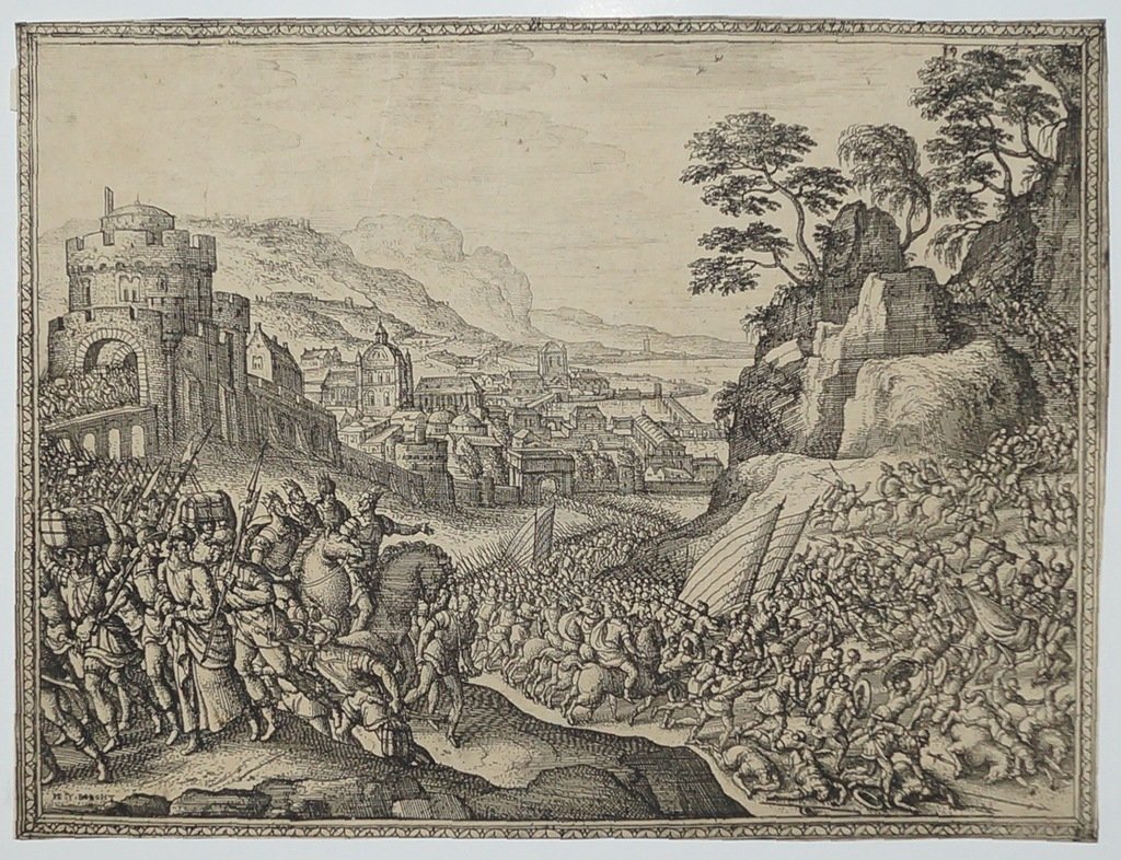 Битва. Резцовая гравюра на меди (Антверпен, ок. 1590)