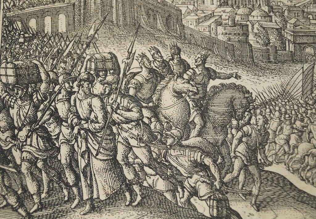 Битва. Резцовая гравюра на меди (Антверпен, ок. 1590)