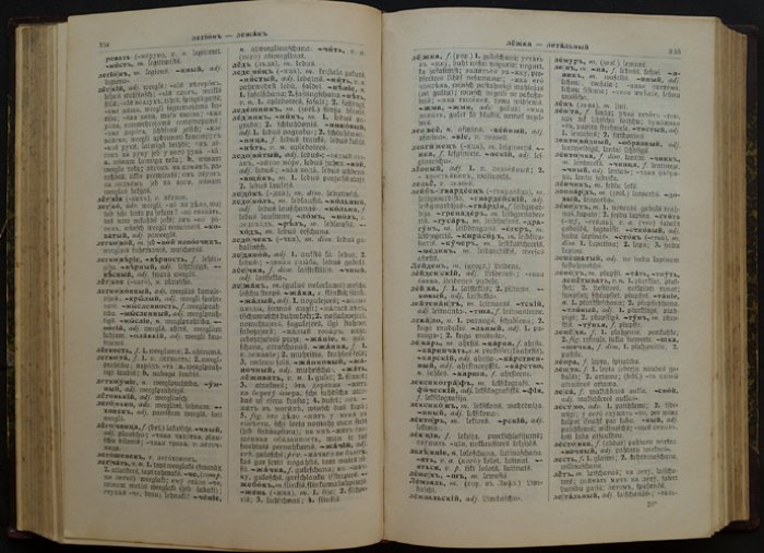 Русско-латышский словарь Я. Дравняка (Рига, 1913) — увеличенный формат, 992 с.