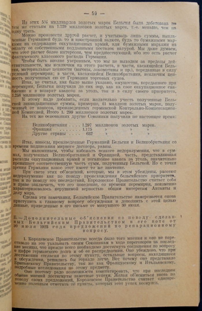 Германские репарации после Первой мировой войны: собрание документов и доклад комитета экспертов