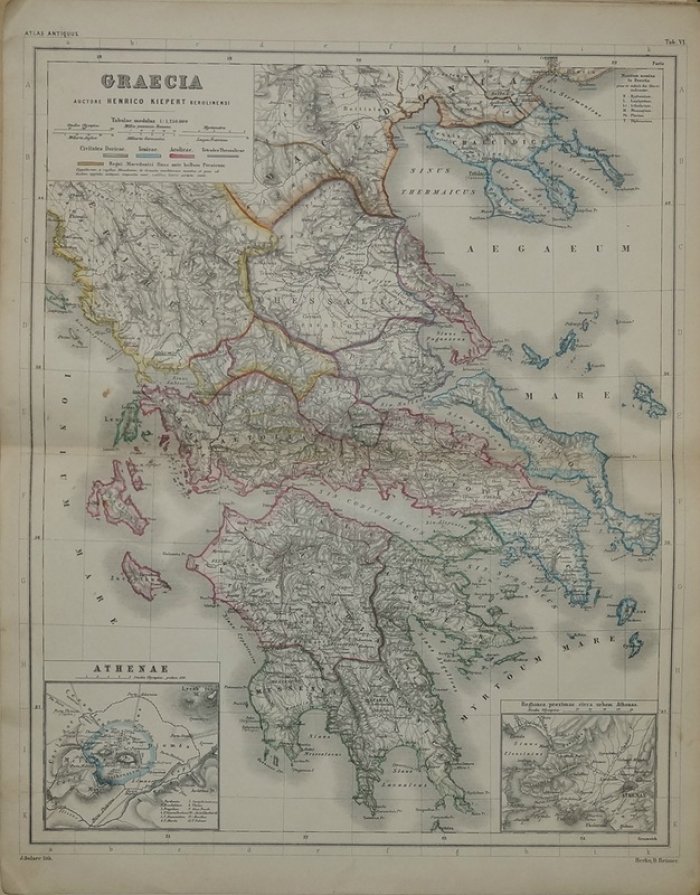 Атлас античности (Atlas Antiquus): 12 карт по древней истории. Пятое переработанное и дополненное издание Генриха Киперта