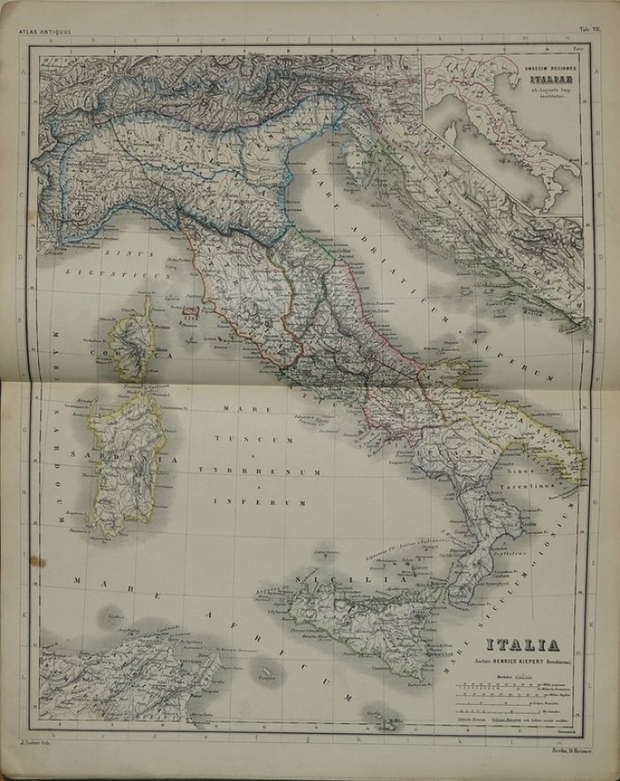 Атлас античности (Atlas Antiquus): 12 карт по древней истории. Пятое переработанное и дополненное издание Генриха Киперта