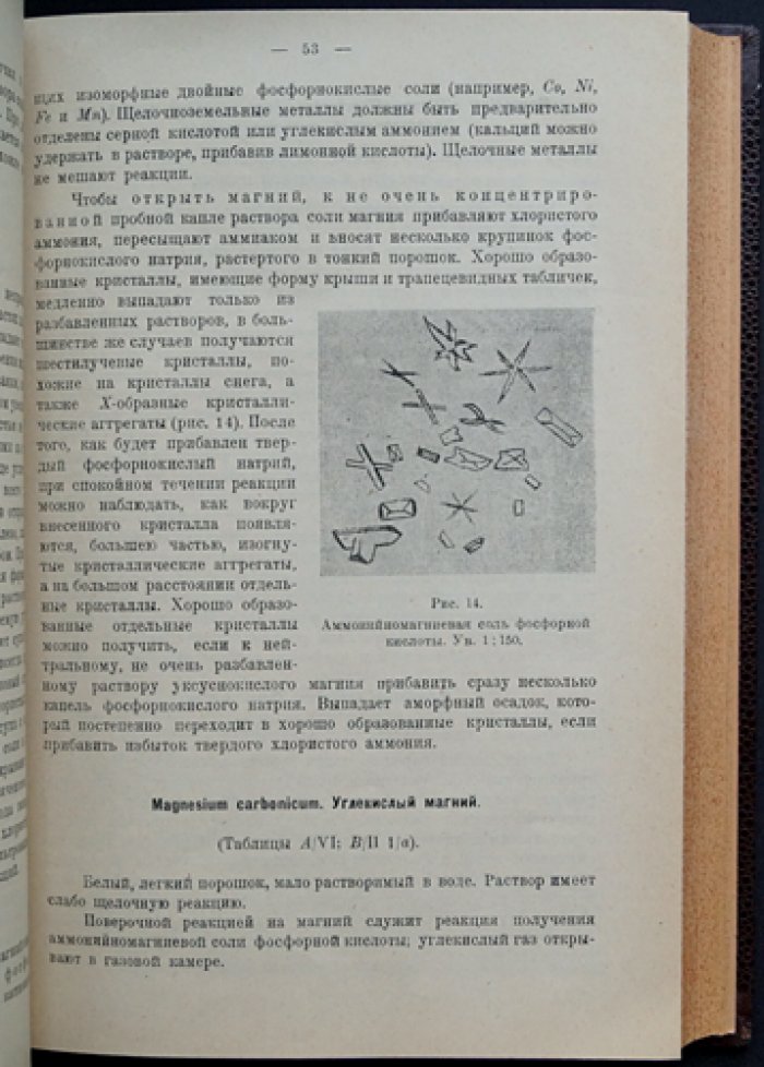 Микрохимическое исследование фармацевтических препаратов и ядов. В 2 частях (в одном переплёте). Часть I: Минеральные вещества. Часть II: Органические препараты