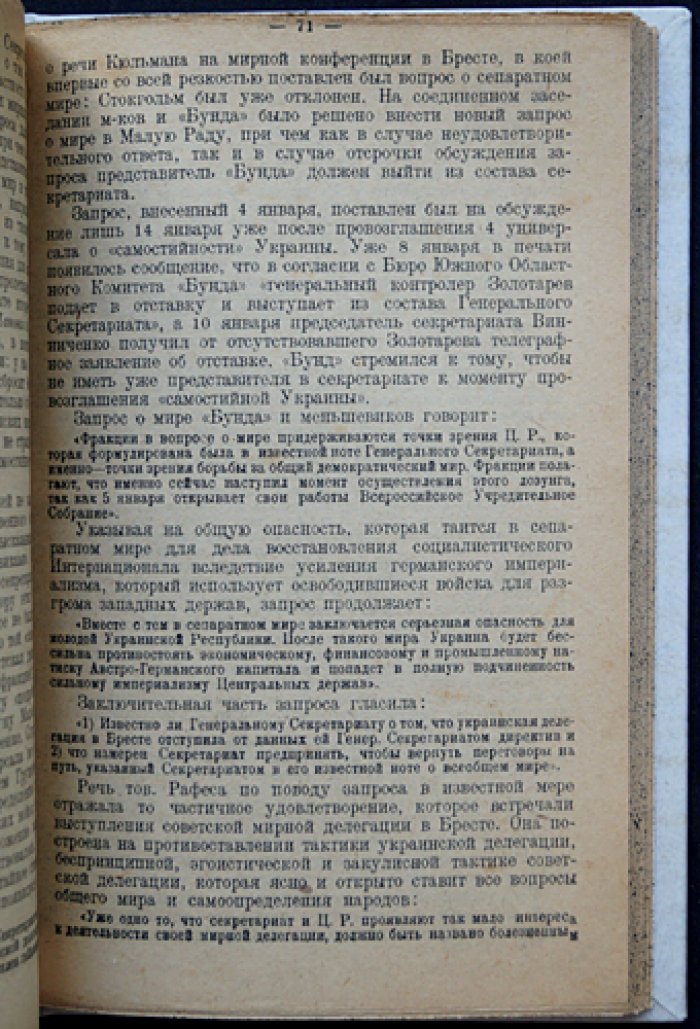 Рафес М. Г. Два года революции на Украине: эволюция и раскол «Бунда»