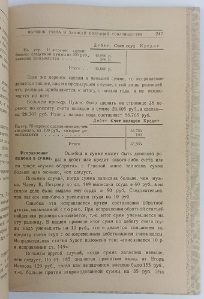 Счетоводство сельскохозяйственных и кредитных товариществ: американская система двойной бухгалтерии