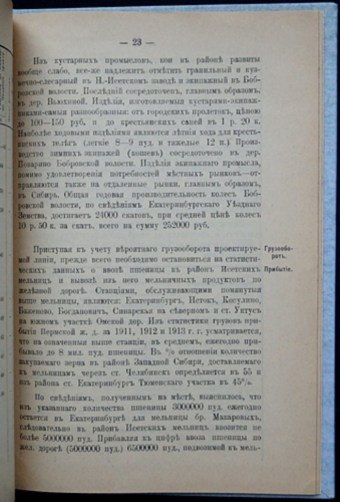 Экономические изыскания железнодорожных ветвей в районе Омской железной дороги: линия Екатеринбург — Синарская
