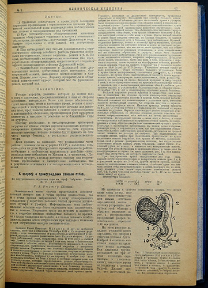 Клиническая медицина (полный комплект за 1926 год, 7-й год издания) — журнал по вопросам научной, практической и общественной медицины