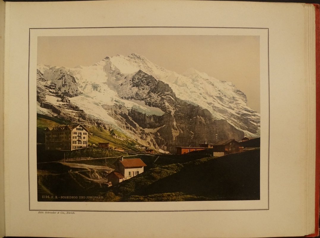 Воспоминание о Швейцарии (Souvenir de la Suisse) — фотоальбом с фотохромными видами, 24 иллюстрации