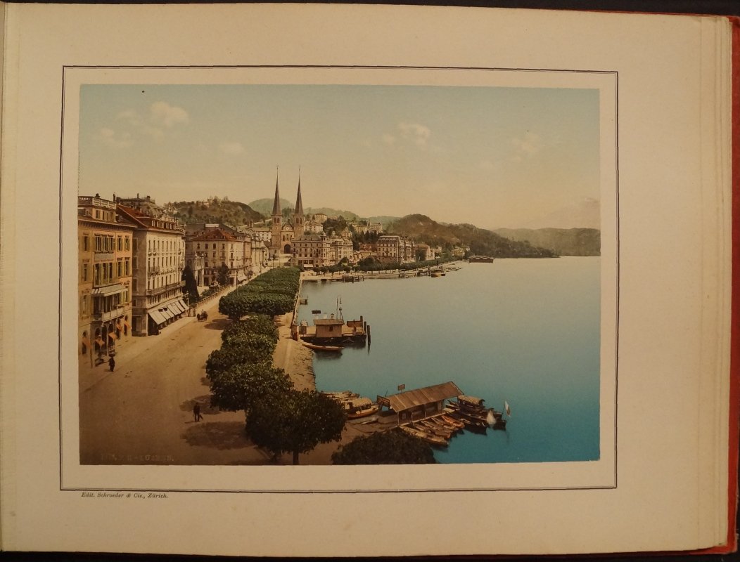 Воспоминание о Швейцарии (Souvenir de la Suisse) — фотоальбом с фотохромными видами, 24 иллюстрации