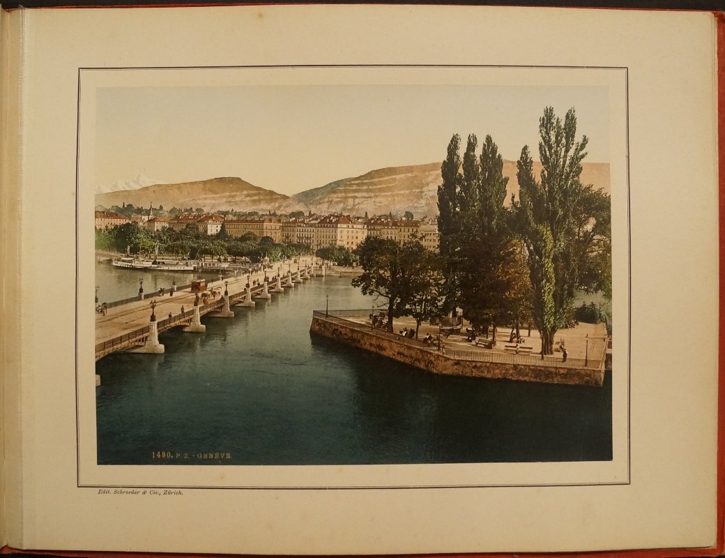 Воспоминание о Швейцарии (Souvenir de la Suisse) — фотоальбом с фотохромными видами, 24 иллюстрации