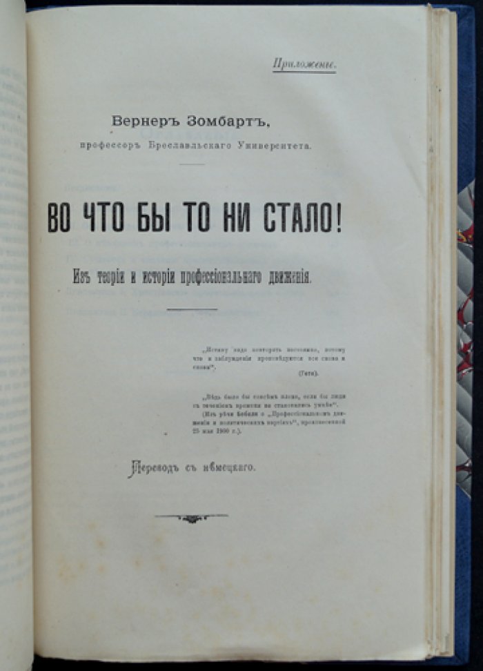 Профессиональное движение: очерк профессиональной организации рабочих и предпринимателей во всех странах