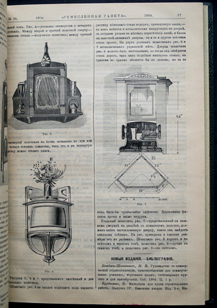 Ремесленная газета. Полный комплект за 1904 год (№№ за год) — иллюстрированный еженедельник для мастеров