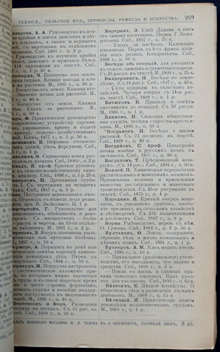 Каталог духовных и других книг И. Л. Тузова на 1900 год
