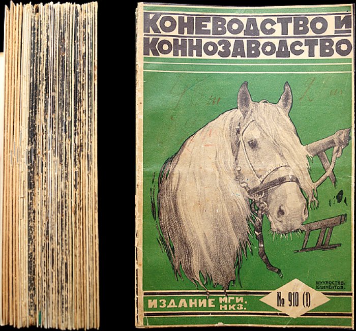 «Коневодство и Коннозаводство». Полный комплект журнала: 51 номер (№910(1)–№1029(51)), июль 1928 — июнь 1929