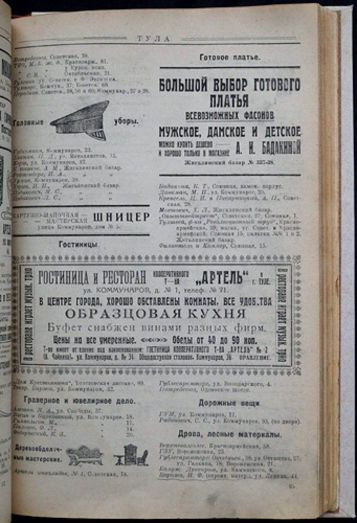 Тула и Тульская губерния. Справочная книга 1925 года: государственные учреждения, общественные заведения и предприятия