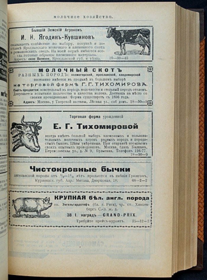Молочное хозяйство и скотоводство: полный комплект журнала за 1912 год (50 номеров)