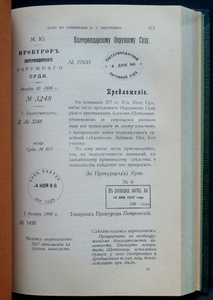 Чемреки: ответвление «старого Израиля». Исследование близкой к хлыстам секты (с иллюстрациями и фотоматериалами). Материалы по истории религиозных движений в России