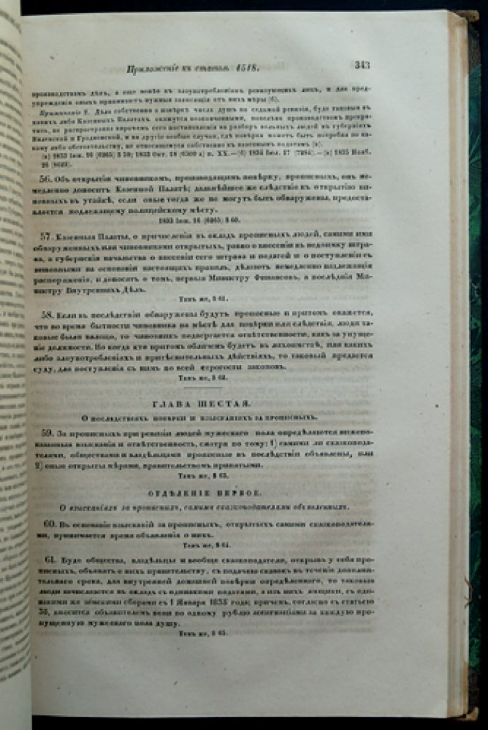 Свод законов Российской империи. Свод законов о состояниях (повеление императора Николая I), 1842 г.