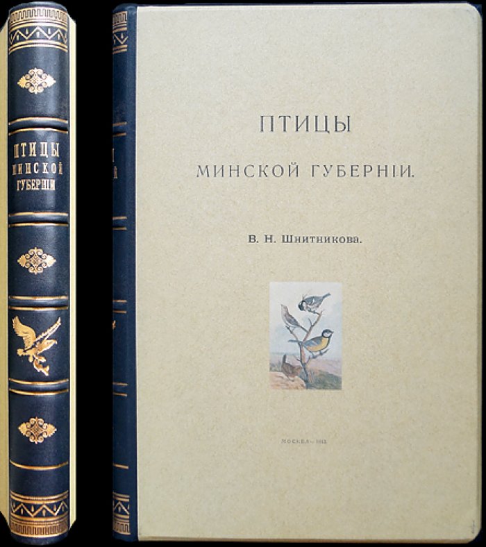 Птицы Минской губернии: иллюстрированное исследование В. Н. Шнитникова с картой и чертежами (1913)