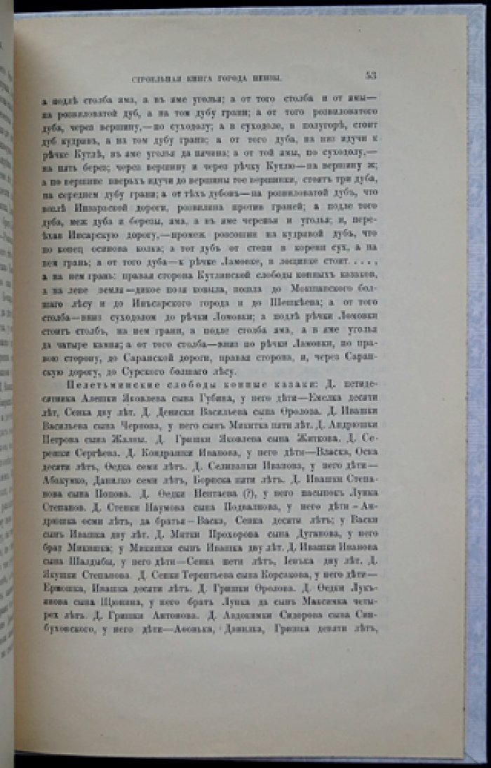 Строельная книга города Пензы: редчайший оттиск с издательской обложкой (1898) и предисловием В. Борисова