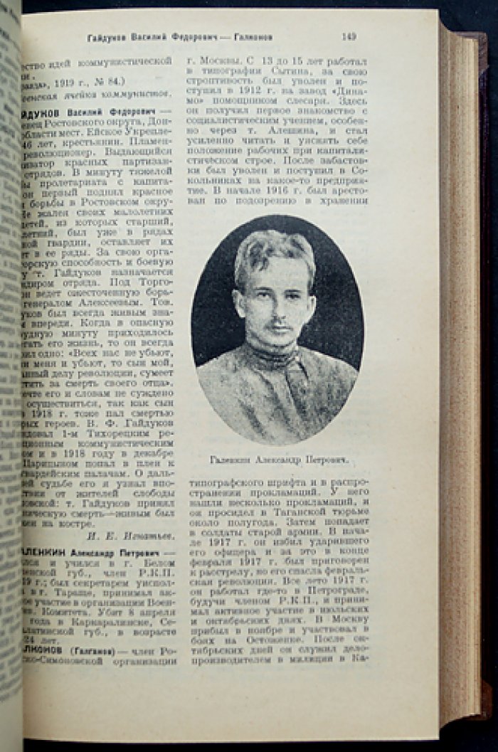 Памятник борцам пролетарской революции (1917–1921). Биографический словарь (А–Я)