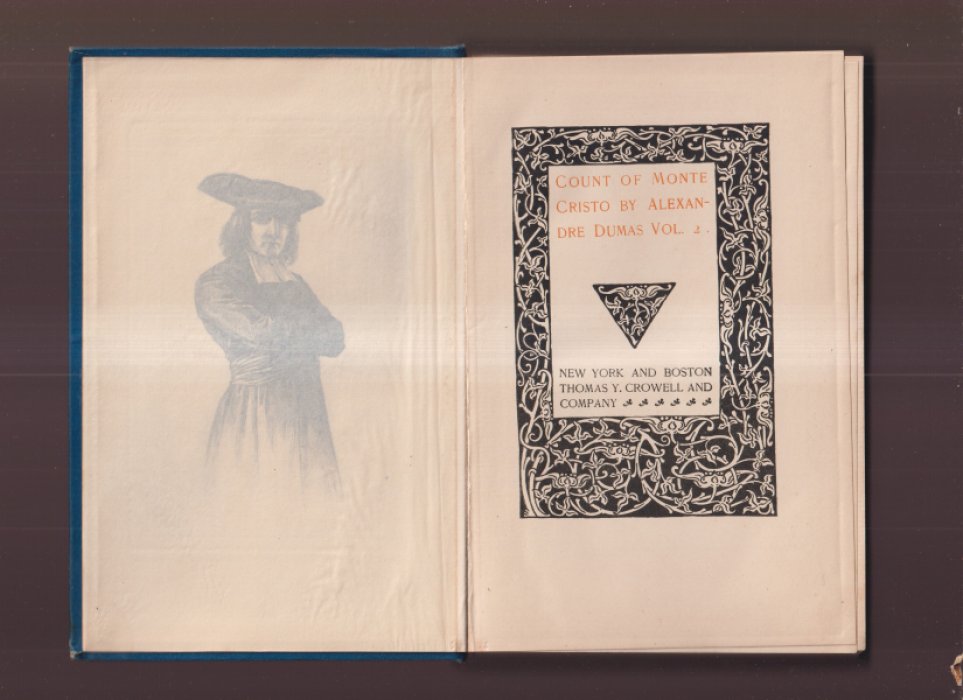Александр Дюма. «Граф Монте-Кристо». Том I–II (издание 1894, Нью‑Йорк, Thomas Y. Crowell & Company)