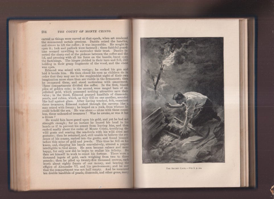 Александр Дюма. «Граф Монте-Кристо». Том I–II (издание 1894, Нью‑Йорк, Thomas Y. Crowell & Company)