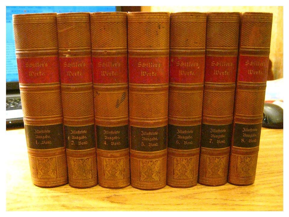 Собрание сочинений Шиллера (8 томов). Томa 1, 2, 4, 5, 6, 7, 8 — издание 1877 года, немецкий язык